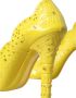 Dolce & Gabbana Gele Bloemen Kristallen Cinderella Hakken Yellow Dames - Thumbnail 7