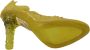 Dolce & Gabbana Gele Bloemen Kristallen Cinderella Hakken Yellow Dames - Thumbnail 13