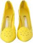 Dolce & Gabbana Gele Kristal Versierde PVC Pumps - Thumbnail 2