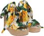 Dolce & Gabbana Gele Rozen Sleehak Sandalen Yellow Dames - Thumbnail 2