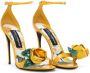 Dolce & Gabbana Gele Schoenen met Bloemenapplicatie en Hoge Hak Yellow Dames - Thumbnail 3