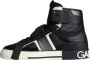 Dolce & Gabbana Geperforeerde hoge sneakers met logo - Thumbnail 3