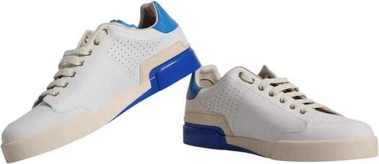 Dolce & Gabbana Geperforeerde leren lage sneakers