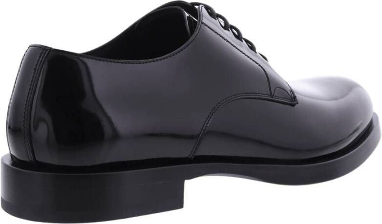 Dolce & Gabbana Gepoetste Derby Schoenen Black Heren