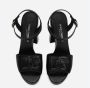Dolce & Gabbana Plateau Sandalen met Verstelbare Enkelband Black Dames - Thumbnail 2