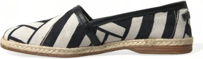 Dolce & Gabbana Gestreepte Canvas Espadrilles Mondello Schoenen Multicolor Dames