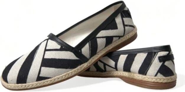 Dolce & Gabbana Gestreepte Canvas Espadrilles Mondello Schoenen Multicolor Dames