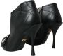 Dolce & Gabbana Gewatteerde Leren Stiletto Laarzen Black Dames - Thumbnail 23