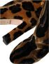 Dolce & Gabbana Bruine Giraffe Fluweel Leren Kniehoge Laarzen Brown Dames - Thumbnail 12