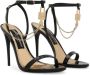 Dolce & Gabbana Glamoureuze Leren Chain-Link Sandalen Black Dames - Thumbnail 2