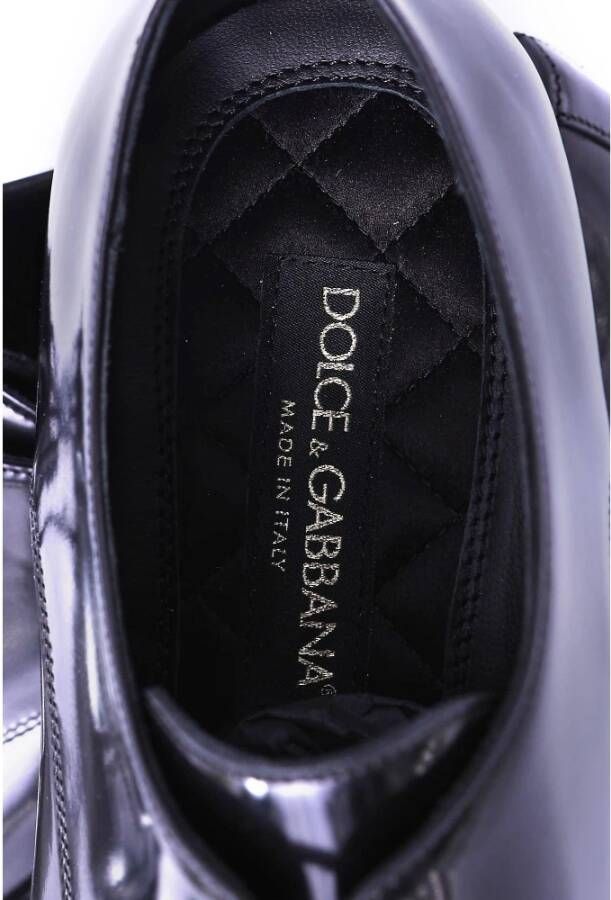 Dolce & Gabbana Glanzende Veterschoen Heren Black Heren