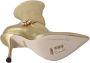 Dolce & Gabbana Elegante Gouden Laarssokken met Strassstenen Yellow Dames - Thumbnail 8