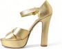 Dolce & Gabbana Gouden Crystal Platform Sandalen Yellow Dames - Thumbnail 6