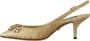 Dolce & Gabbana Gouden Kristal Slingback Hakken Multicolor Dames - Thumbnail 5