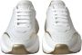 Dolce & Gabbana Gouden Leren Lage Sneakers met Logo Details White Heren - Thumbnail 2