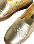 Dolce & Gabbana Gouden Leren Loafers Platte Espadrilles Schoenen Yellow Dames - Thumbnail 14