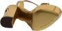 Dolce & Gabbana Gouden Leren Plateau Sandalen - Thumbnail 2