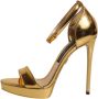 Dolce & Gabbana Gouden Leren Platform Keira Sandalen - Thumbnail 2