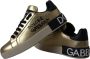 Dolce & Gabbana Portofino sneaker van kalfsleer met metallic details - Thumbnail 3
