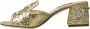 Dolce & Gabbana Gouden Pailletten Leren Hakken Sandalen Yellow Dames - Thumbnail 11