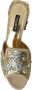 Dolce & Gabbana Gouden Pailletten Leren Hakken Sandalen Yellow Dames - Thumbnail 14