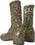 Dolce & Gabbana Gouden Pailletten Mid-Calf Laarzen Yellow Dames - Thumbnail 19