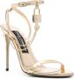Dolce & Gabbana Gelamineerde leren sandalen met charme Yellow Dames - Thumbnail 2
