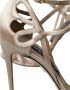 Dolce & Gabbana Beige Leren Strappy Heels Sandalen Beige Dames - Thumbnail 11