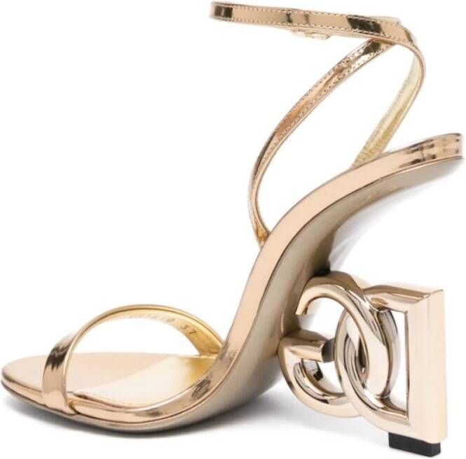 Dolce & Gabbana Goudkleurige Patentleren Hakken
