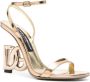 Dolce & Gabbana Goudkleurige Metallic Sandalen met Karol Hak Yellow Dames - Thumbnail 8
