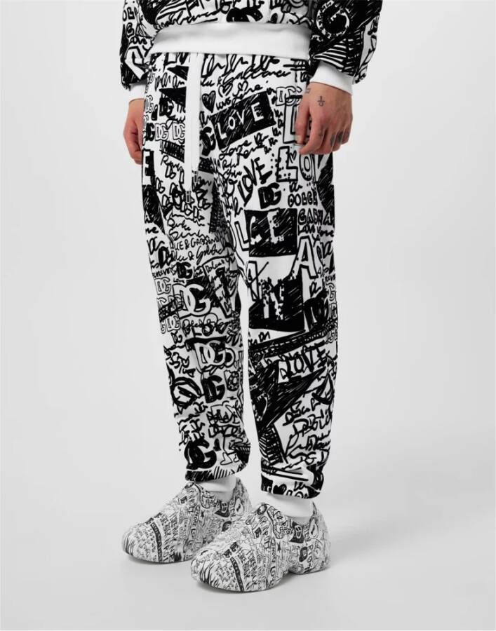Dolce & Gabbana Graffiti-Print Logo Sneakers