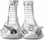 Dolce & Gabbana Luxe Graffiti Print Mid Top Sneakers White - Thumbnail 2