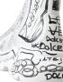 Dolce & Gabbana Luxe Graffiti Print Mid Top Sneakers White - Thumbnail 7