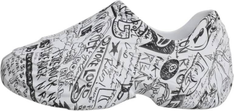 Dolce & Gabbana Graffiti Slip-On Sneakers