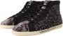 Dolce & Gabbana Grijze Zwarte Wol Katoenen High Top Sneakers Black Dames - Thumbnail 2