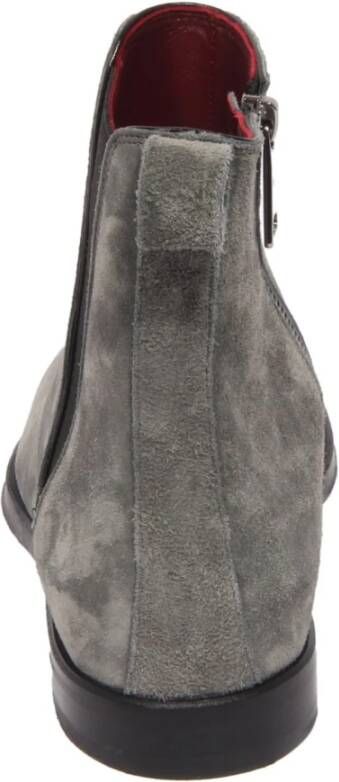 Dolce & Gabbana Grijze Beatles Velvet Suede Boots