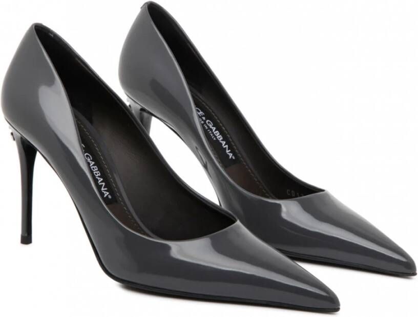 Dolce & Gabbana Grijze puntige hoge hakken pompen Gray Dames