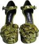 Dolce & Gabbana Gele exotische leren enkelband hakken sandalen schoenen Multicolor Dames - Thumbnail 2