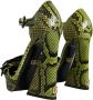 Dolce & Gabbana Gele exotische leren enkelband hakken sandalen schoenen Multicolor Dames - Thumbnail 4