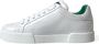 Dolce & Gabbana Elegante Portofino Leren Sneakers White Heren - Thumbnail 13