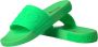 Dolce & Gabbana Groene Leren Slides Sandalen Strandkleding Schoenen - Thumbnail 2