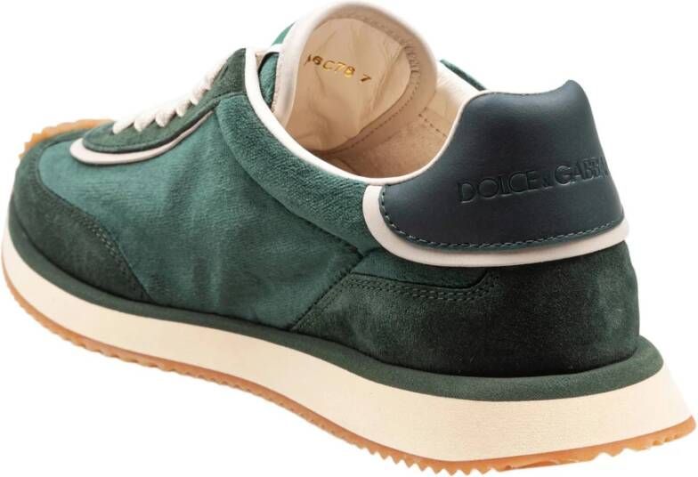 Dolce & Gabbana Groene Sneakers Stijlvol Comfortabel Fit
