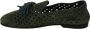 Dolce & Gabbana Groene Suède Ademende Slippers Loafers Schoenen Green Heren - Thumbnail 6