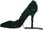 Dolce & Gabbana Groene Xiangao Lamsvacht Leren Pumps Green Dames - Thumbnail 2