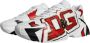 Dolce & Gabbana Handgeschilderde Leren Sneakers Rode Details Multicolor Heren - Thumbnail 3