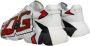 Dolce & Gabbana Handgeschilderde Leren Sneakers Rode Details Multicolor Heren - Thumbnail 4