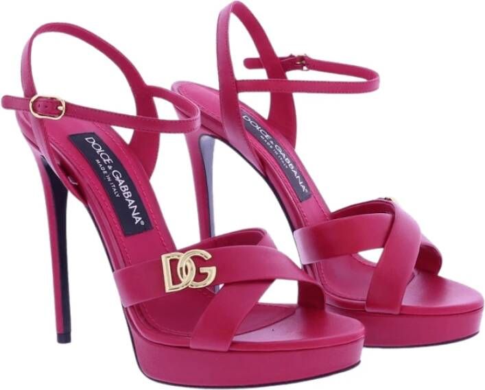 Dolce & Gabbana Happy Garden Dames Sandalen Pink Dames