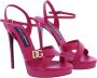 Dolce & Gabbana Happy Garden Dames Sandalen Pink Dames - Thumbnail 4