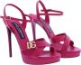 Dolce&Gabbana Sandalen Dames Happy Garden in poeder roze - Thumbnail 5