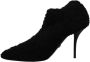 Dolce & Gabbana Zwarte Stiletto Hakken Mid Kalf Dameslaarzen Black Dames - Thumbnail 5